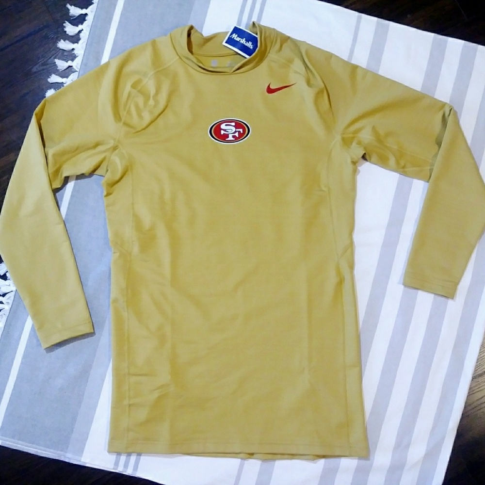 NFL 49ers Nike Pro Hyperwarm Max FITTED